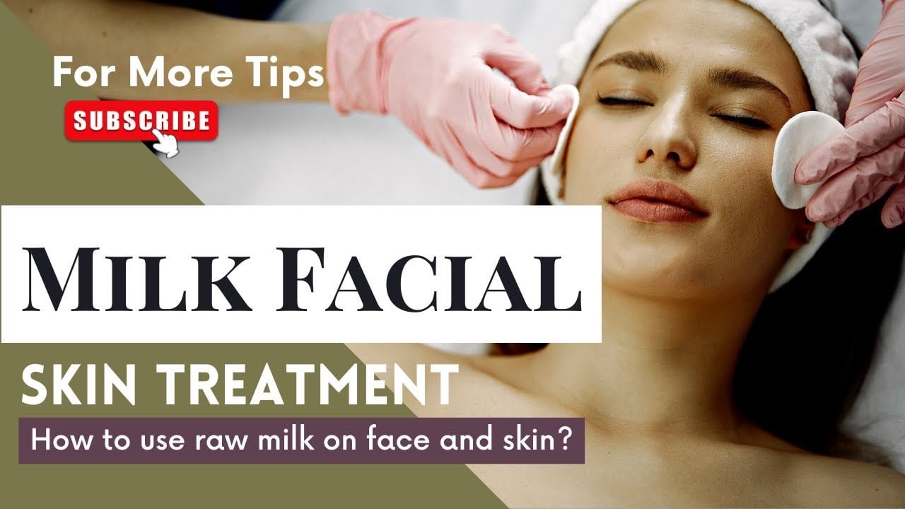 How to use milk on your face and skin.  Milk Facial. Beauty tips.