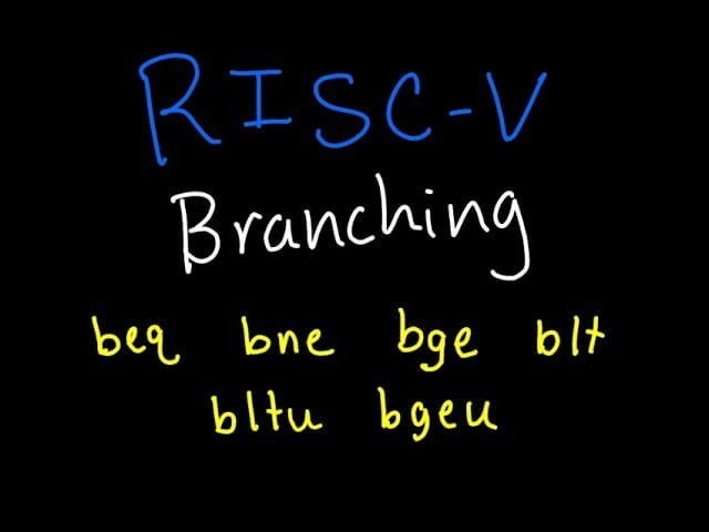 RISC-V Introduction to Conditional Branching