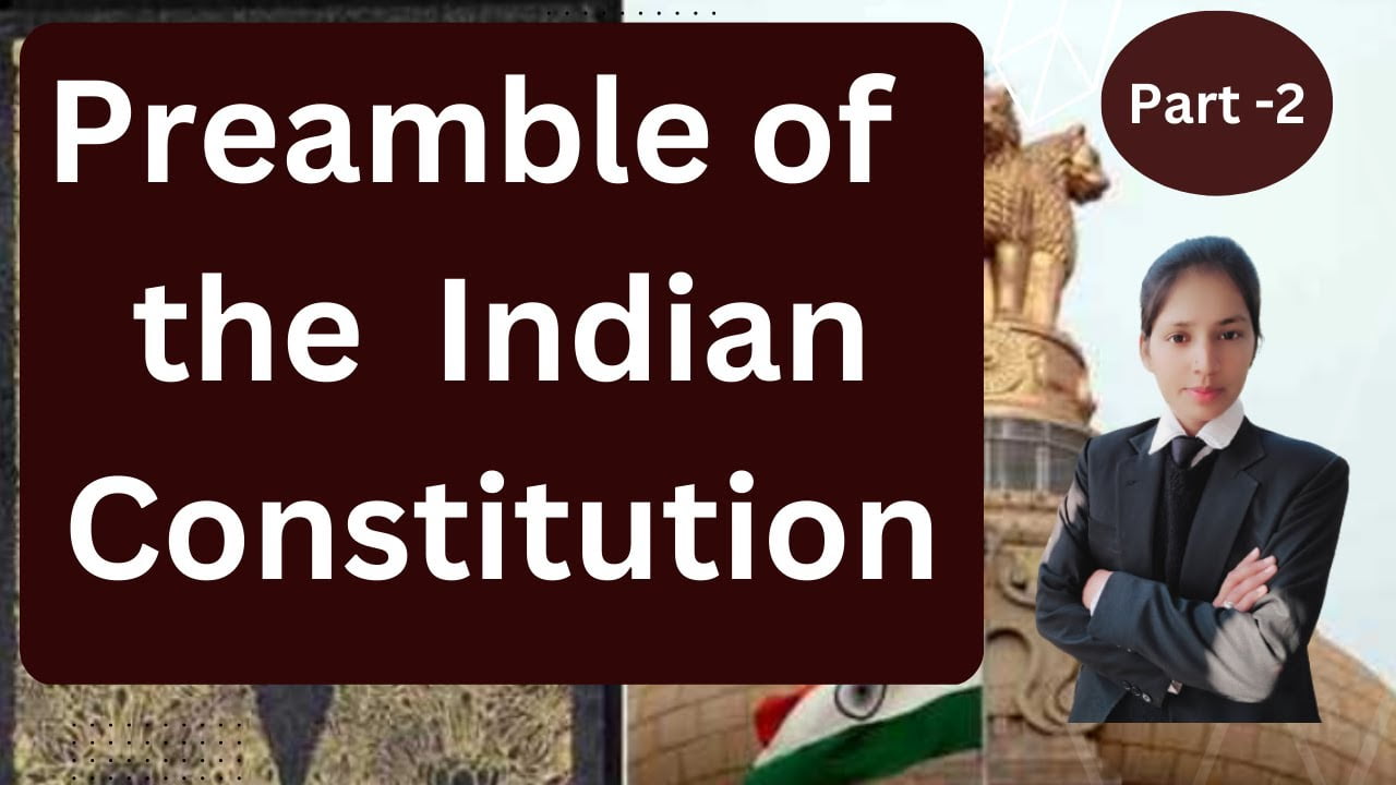 Preamble of  the  Indian Constitution /Part-2 /Indian Constitution / Legal study with Pooja