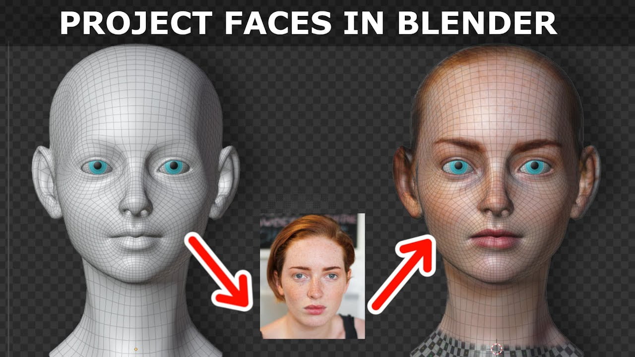Blender: Project Faces Onto  Character Meshes