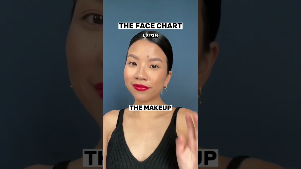 Face Chart VS. Makeup p1 #shorts