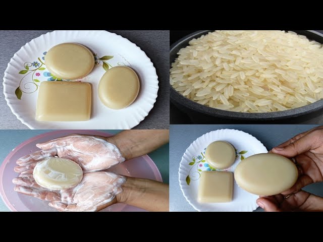 best instant skin whitening rice soap / homemade natural soap