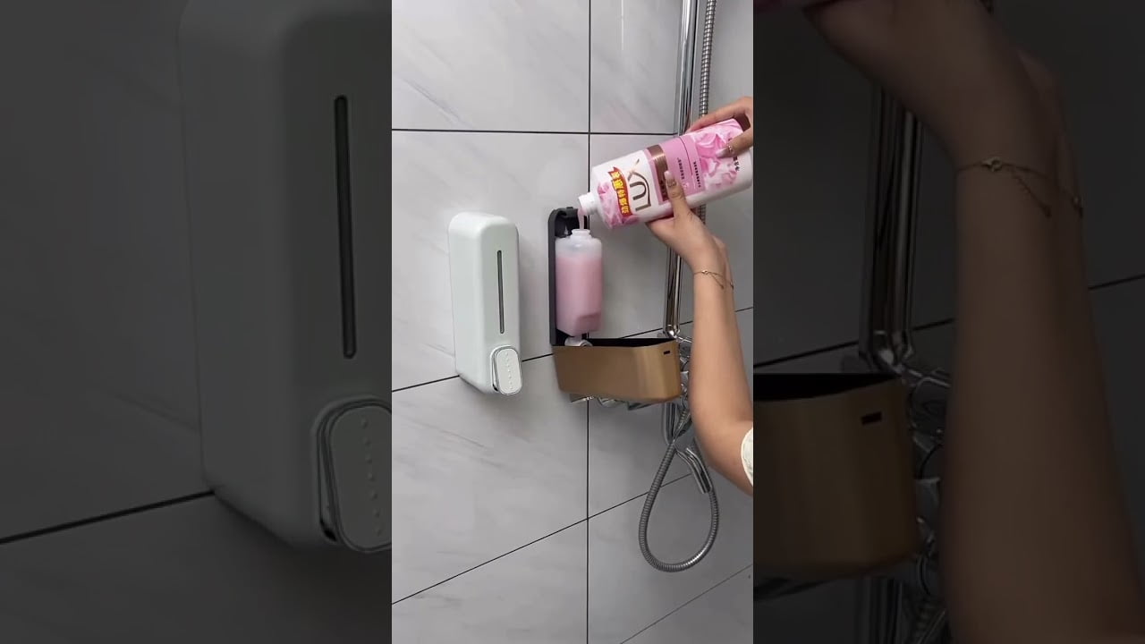 Product Link in the Comments! Bathroom Helper Wall-Mounted Soap Dispenser