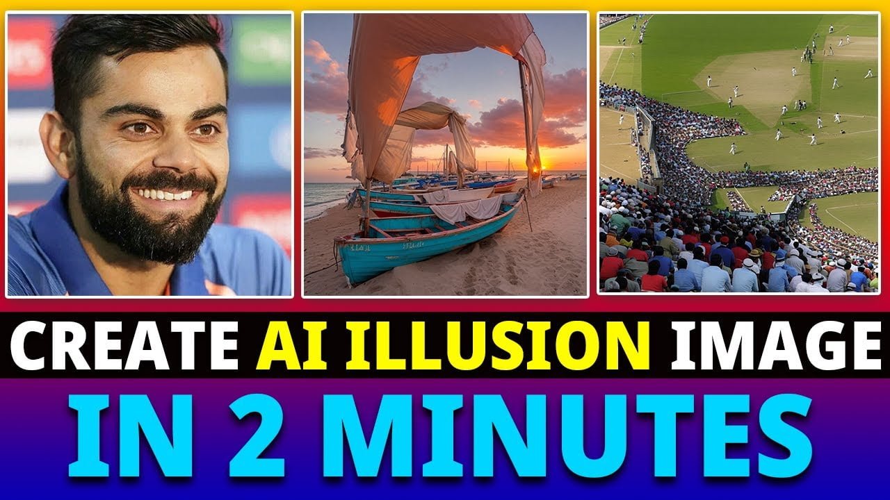 Create Viral Ai illusion Photo Art in One Click🔥🔥 | illusion Diffusion Photo Edting Tutotial